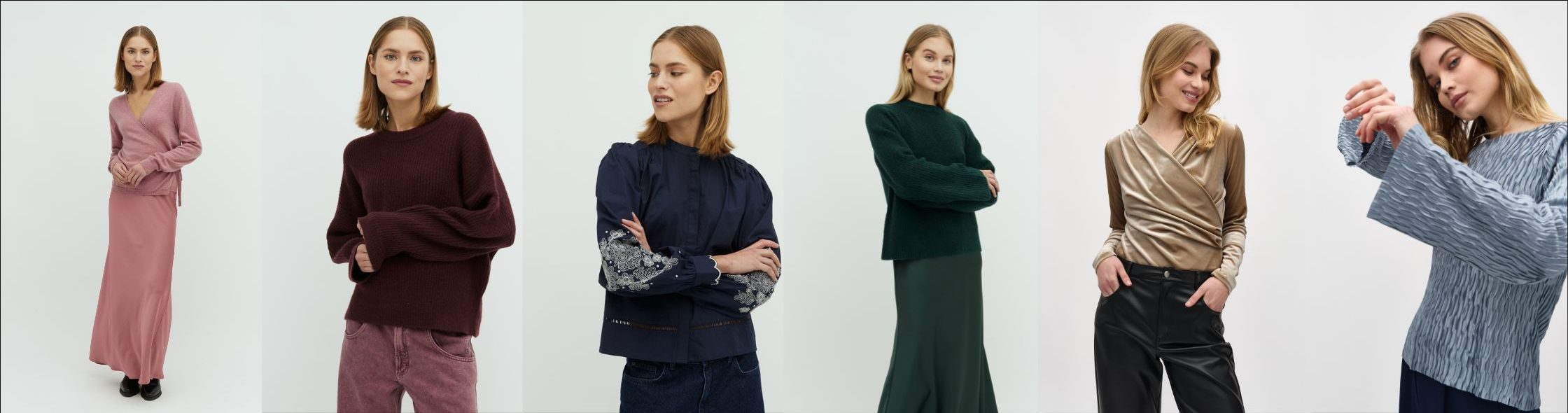 Wat zijn de trendkleuren voor dameskleding voor herfst/winter 2024? Wij hebben de trendkleuren voor je op een rijtje gezet, van diepblauw, donkergroen, lichtblauw, bordeauxrood, oud roze tot diep paars.