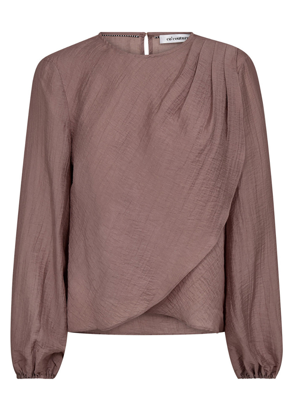 Co Couture ConnyCC Drape Blouse roze voorkant