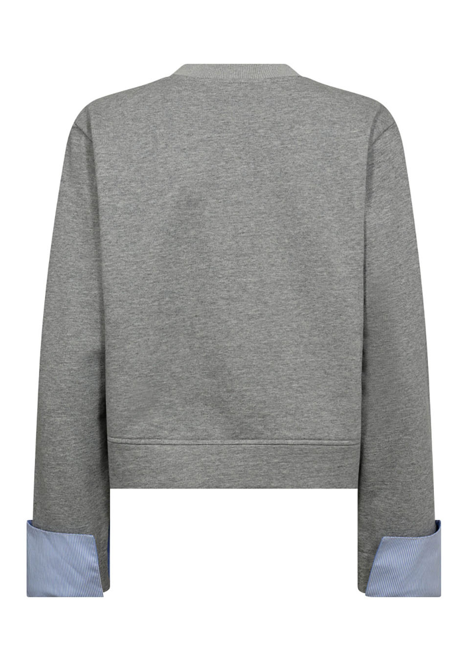 Co Couture DaniellaCC cuf sweat grijs gemeleerd achterkant
