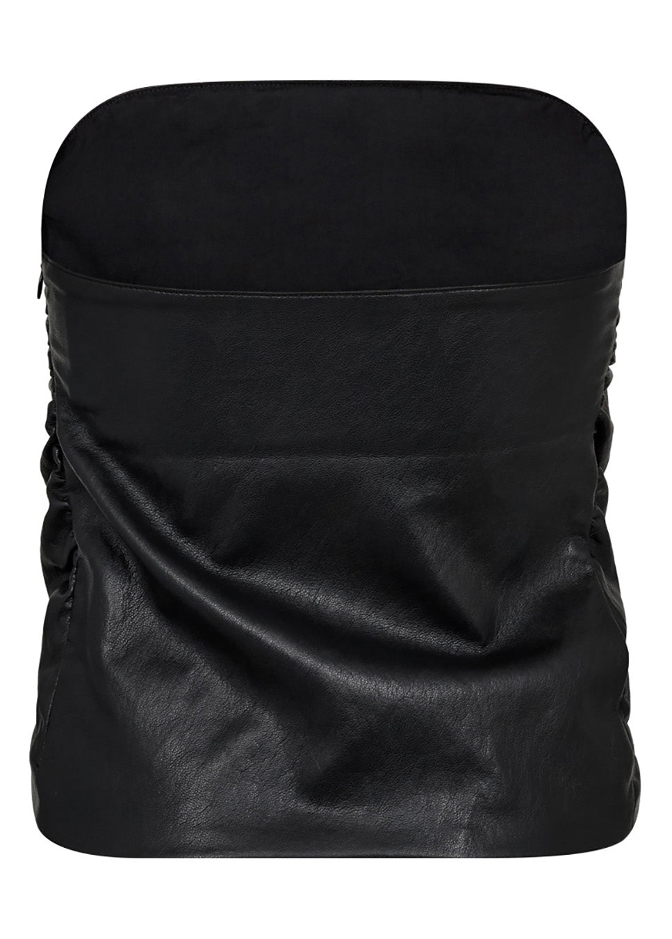 Co Couture GittCC Corsage corset top vegan leather zwart achterkant