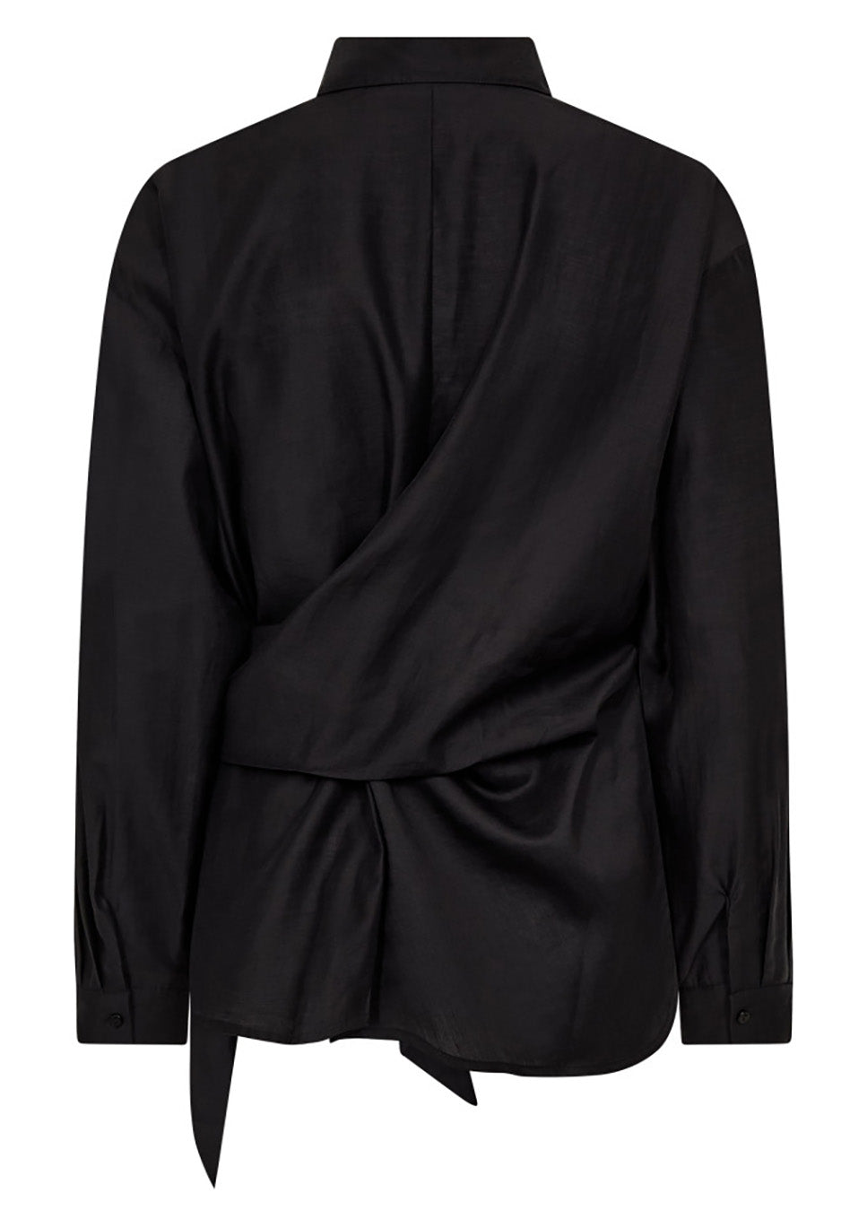 Co Couture IdinaCC Tie blouse zwart achterkant