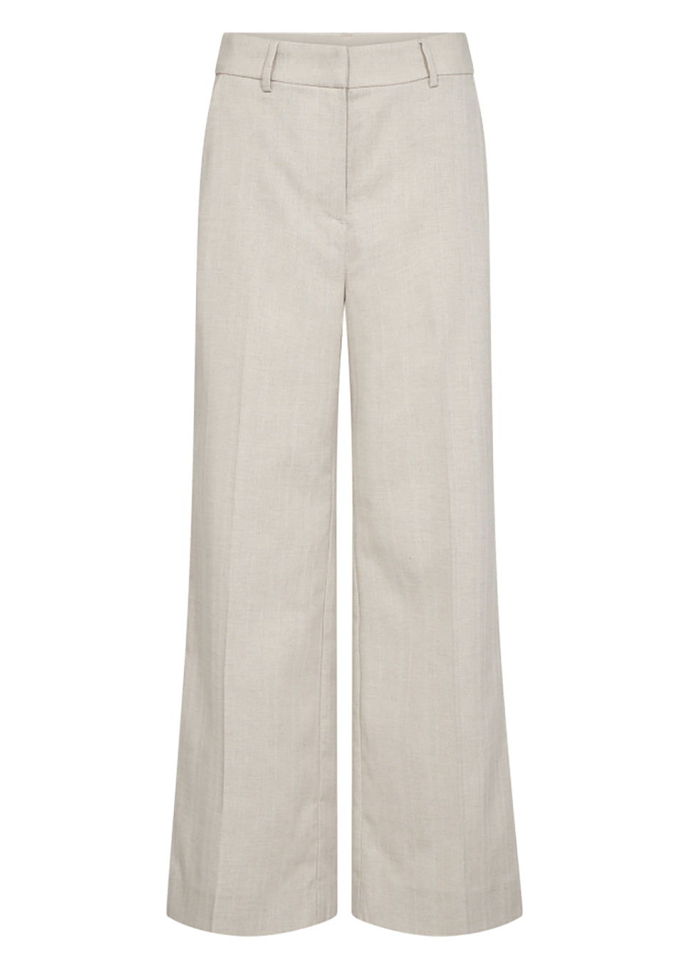 Co Couture LisaCC LL pants linnen bone beige voorkant