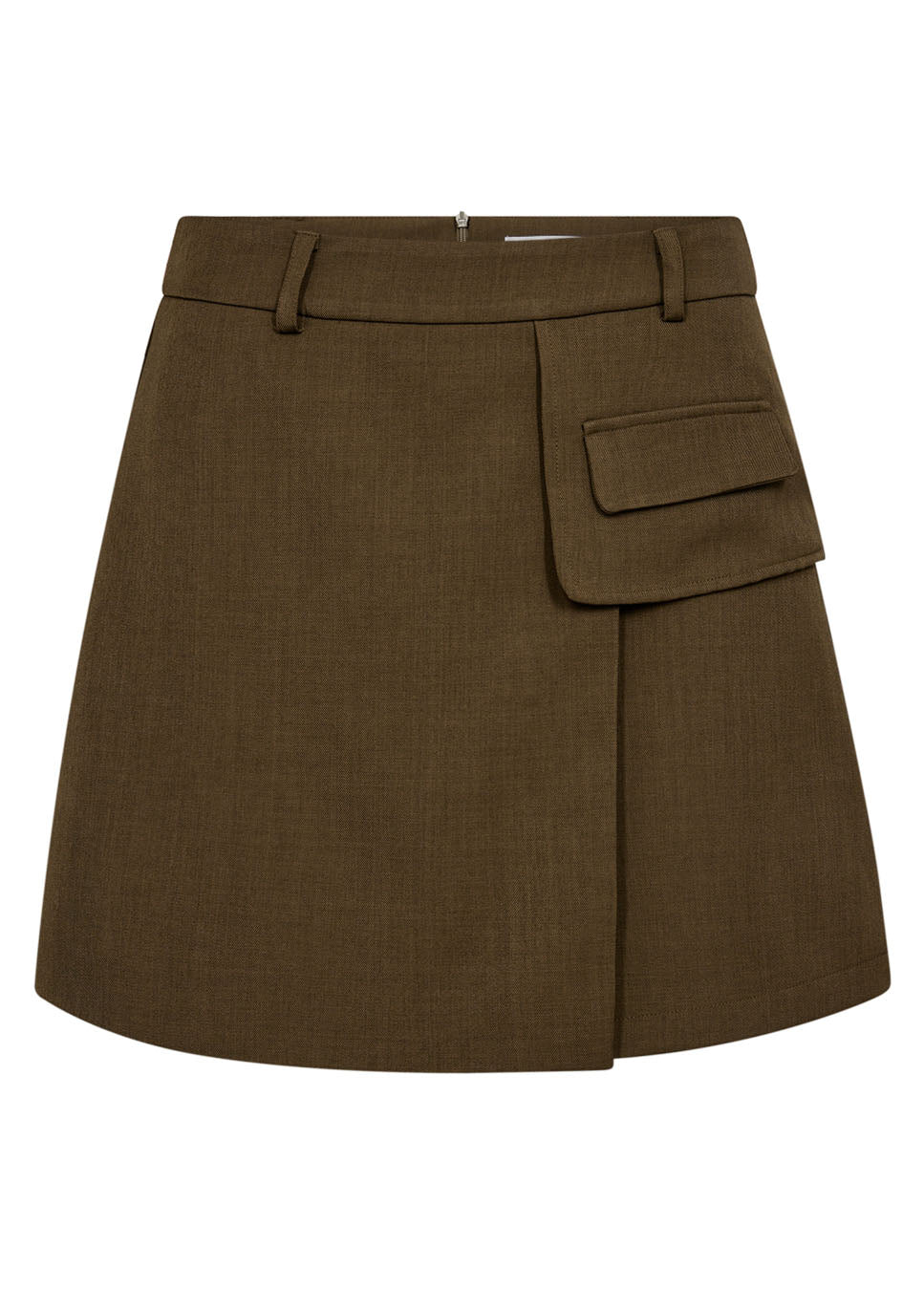 Co Couture LunaCC pocket skirt groen voorkant