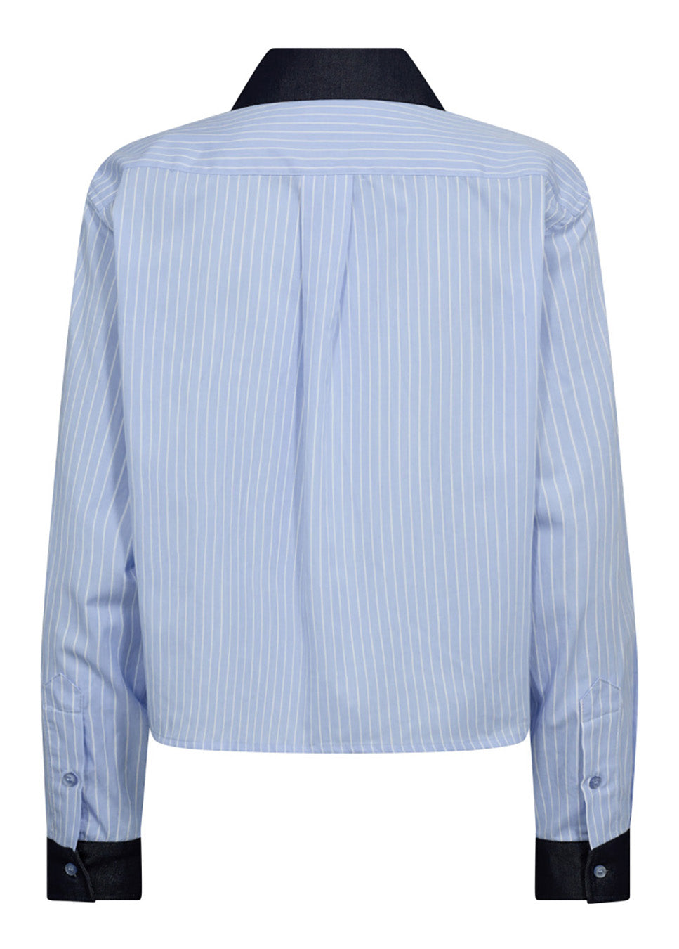 Co Couture NelsonCC stripe blouse blauw achterkant