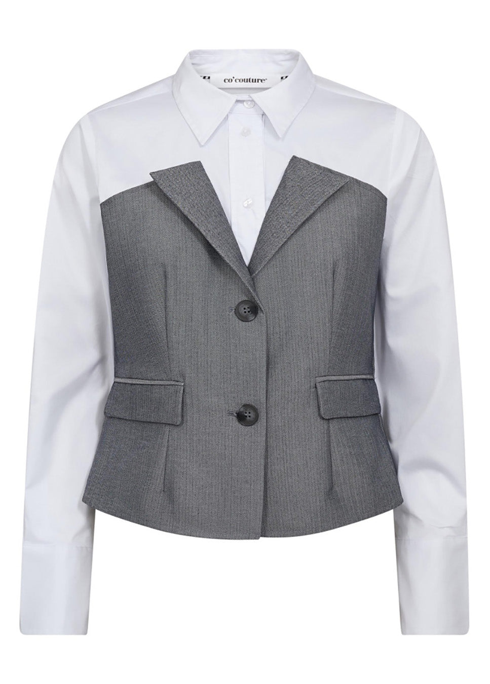 Co Couture PollyCC Corsage Mix blouse wit voorkant