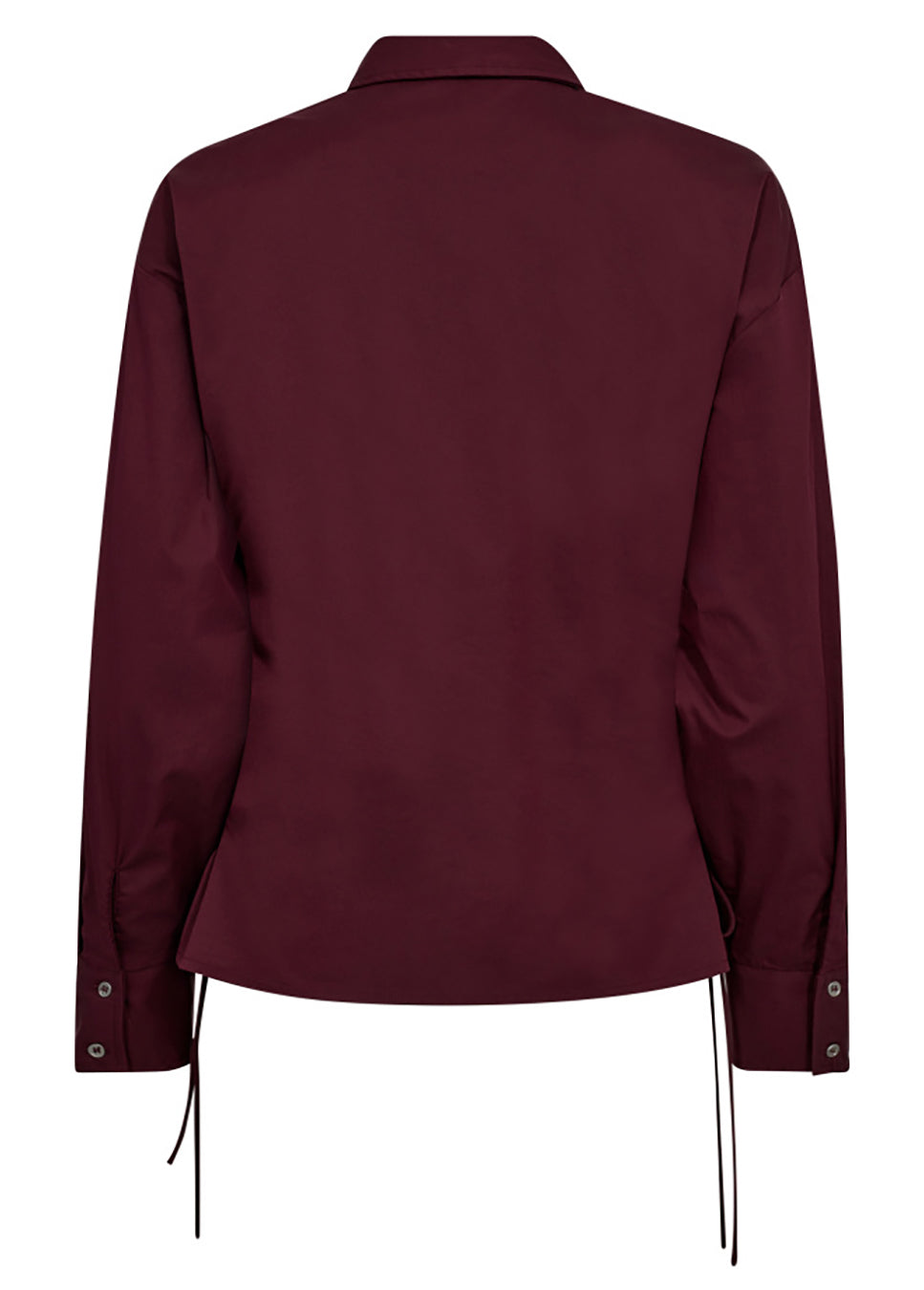 Co Couture PoppyCC Eyelet blouse bordeaux rood achterkant