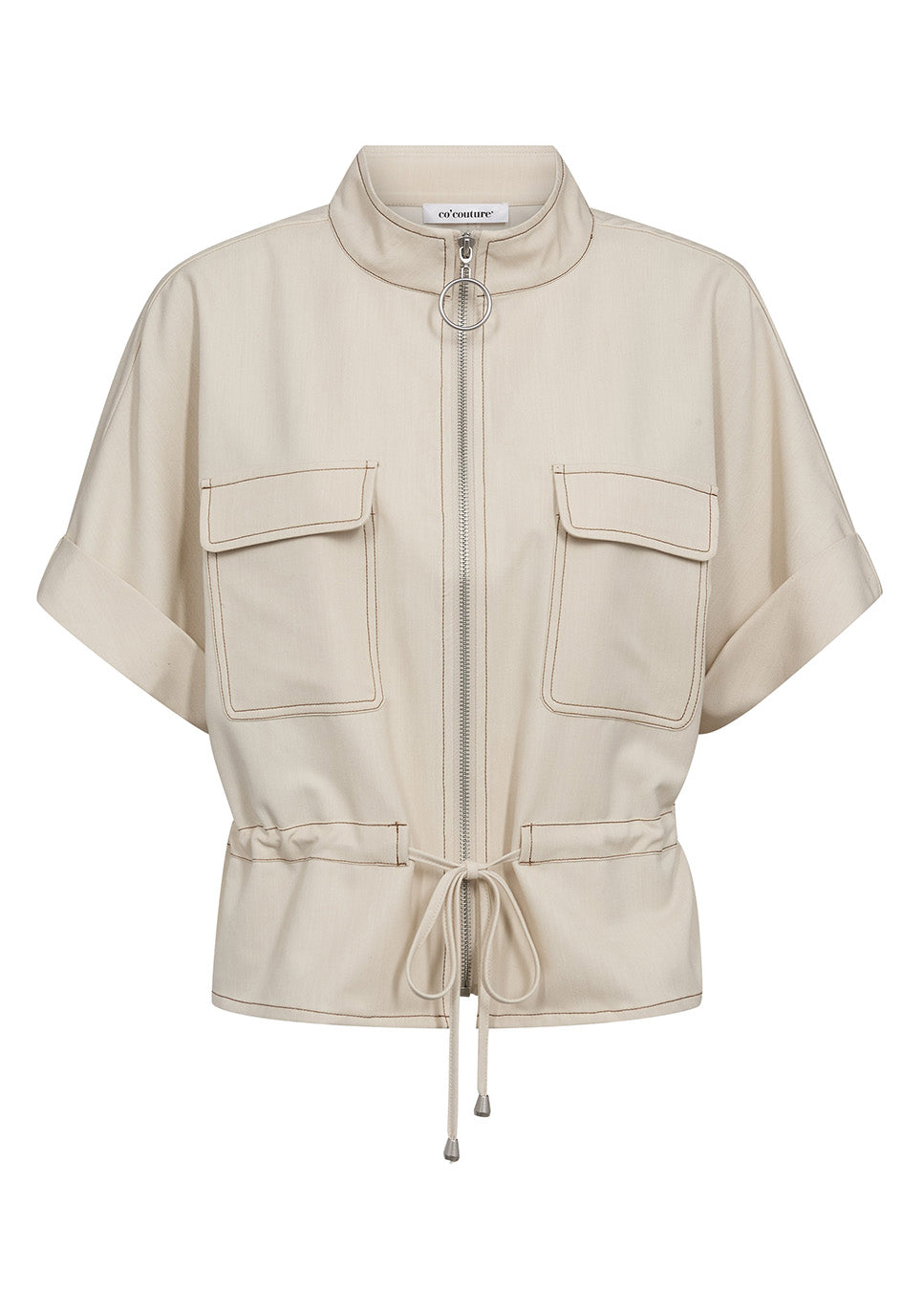 Co Couture TerryCC Vest beige voorkant