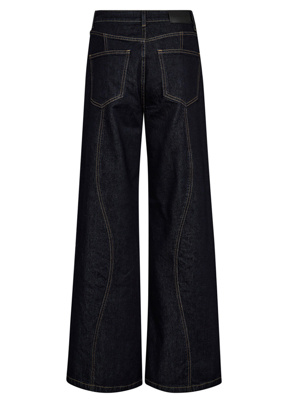 Co Couture WilsonCC Wave LL Jeans wide-leg donker blauw achterkant
