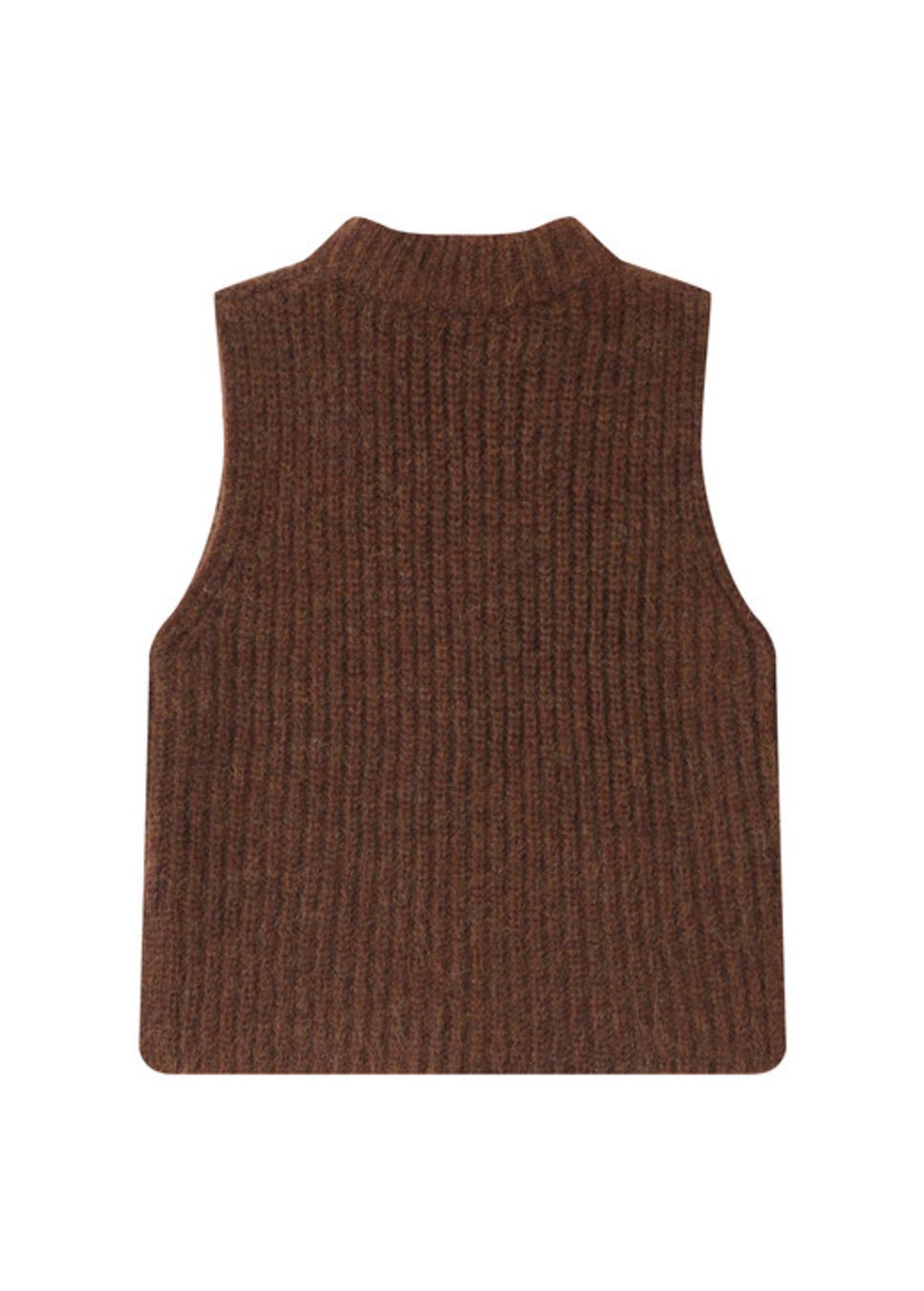 Achterkant product foto grace & Mila sablon wolmix bruine spencer