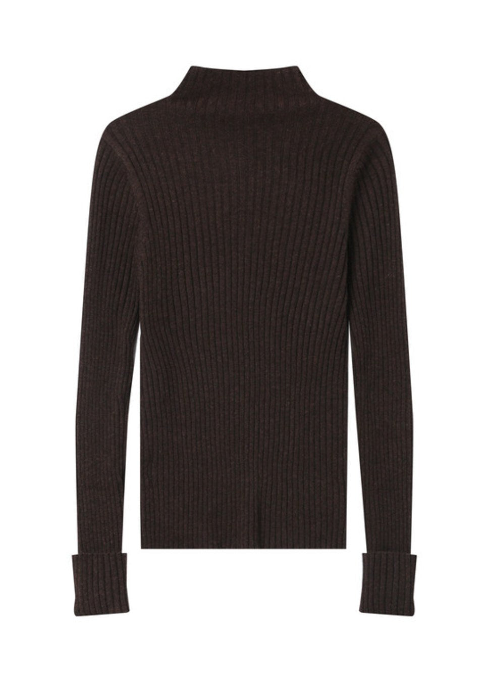 Productfoto achterkant grace & Mila saturday top long sleeve bruin van kleur