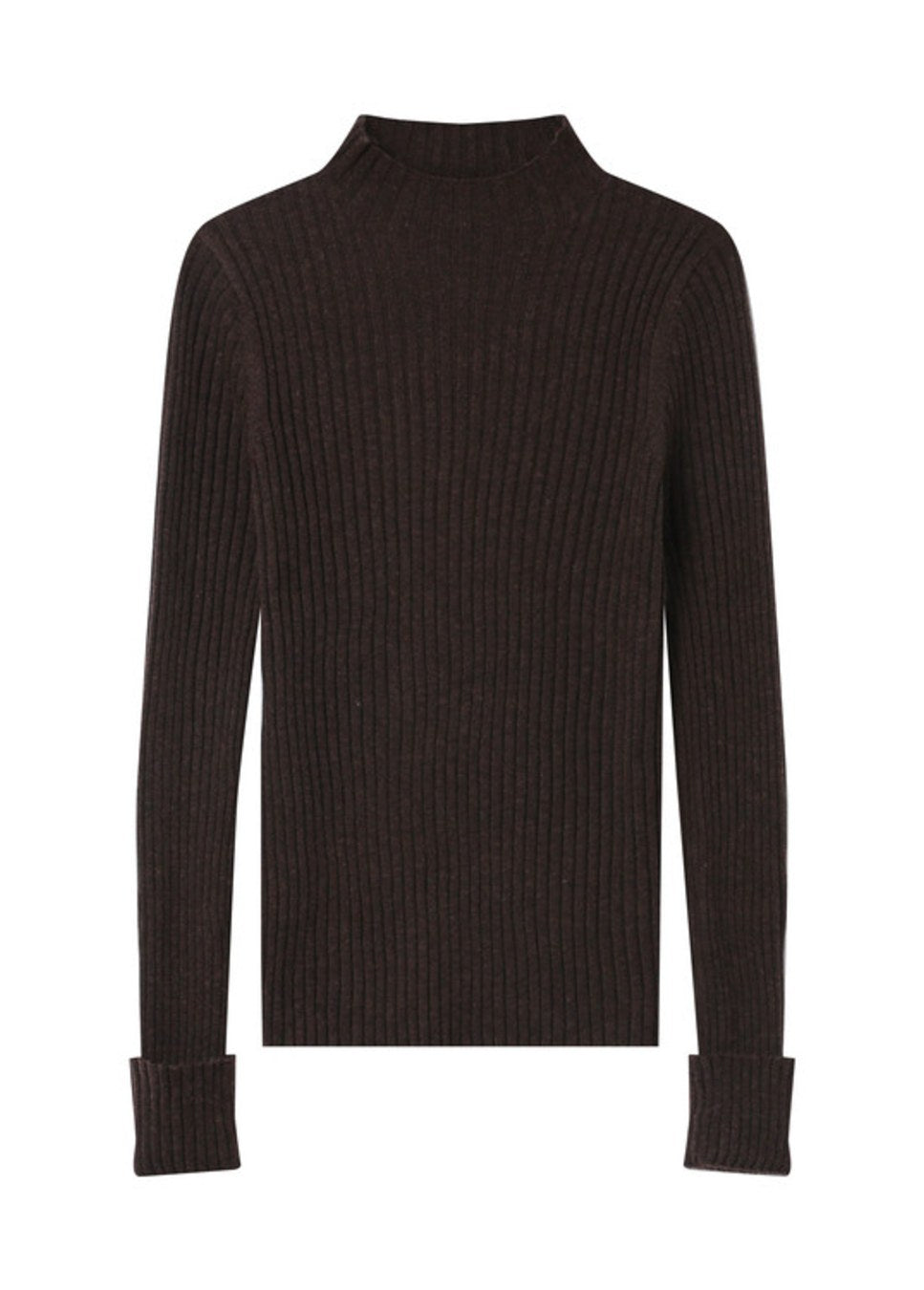 Productfoto voorkant grace & Mila saturday top long sleeve bruin van kleur