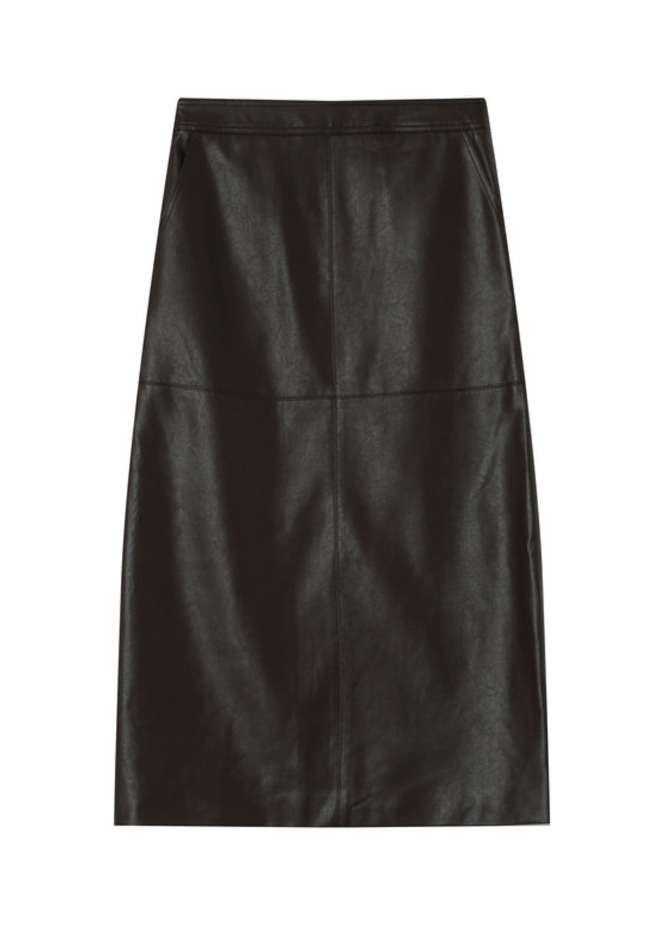 Product foto voorkant grace en mila sirene rok vegan leather bruin van kleur