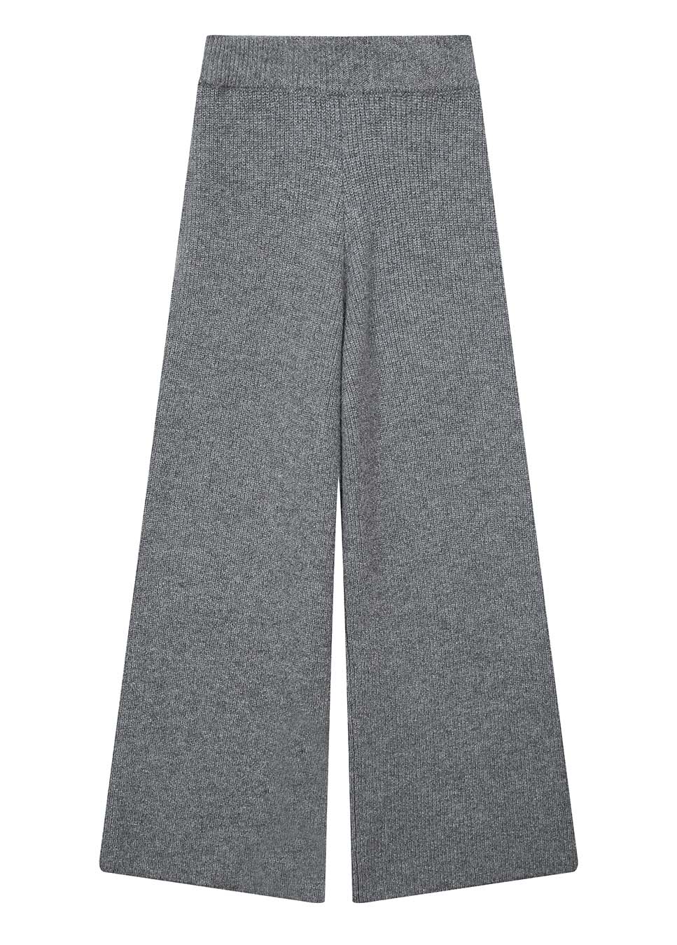 Grace & Mila Taxton broek gebreid wol grijs voorkant