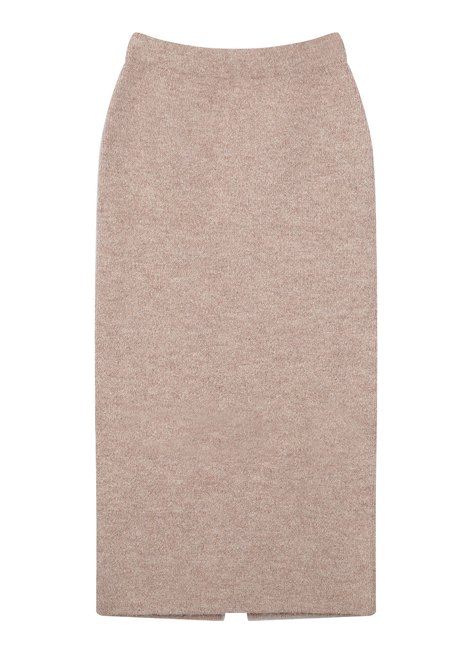 Grace & Mila Toundra midi-rok gebreid wol beige voorkant