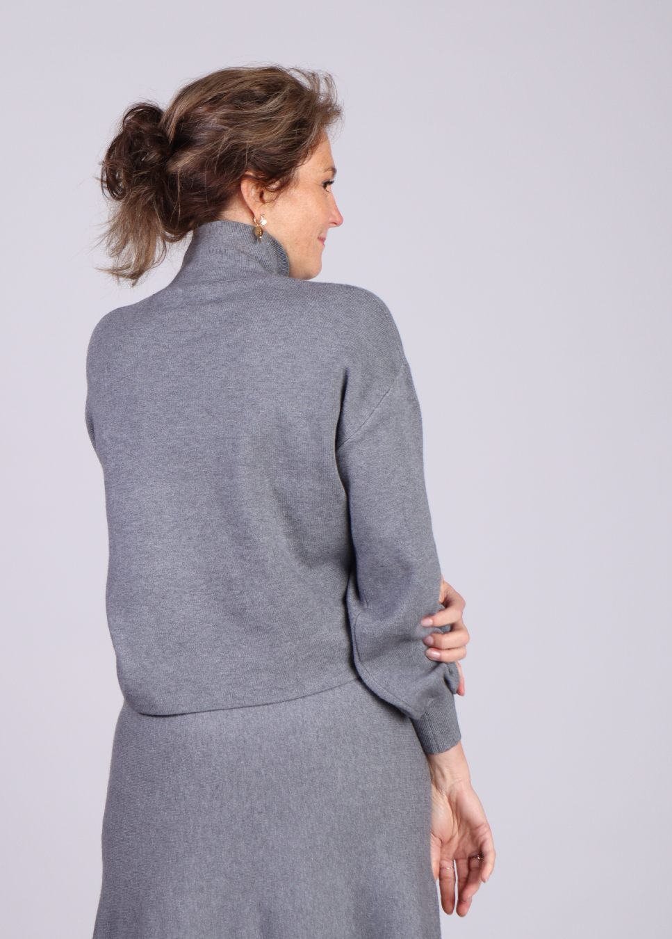 Achterkant mercy dames trui MSCH Copenhagen op model