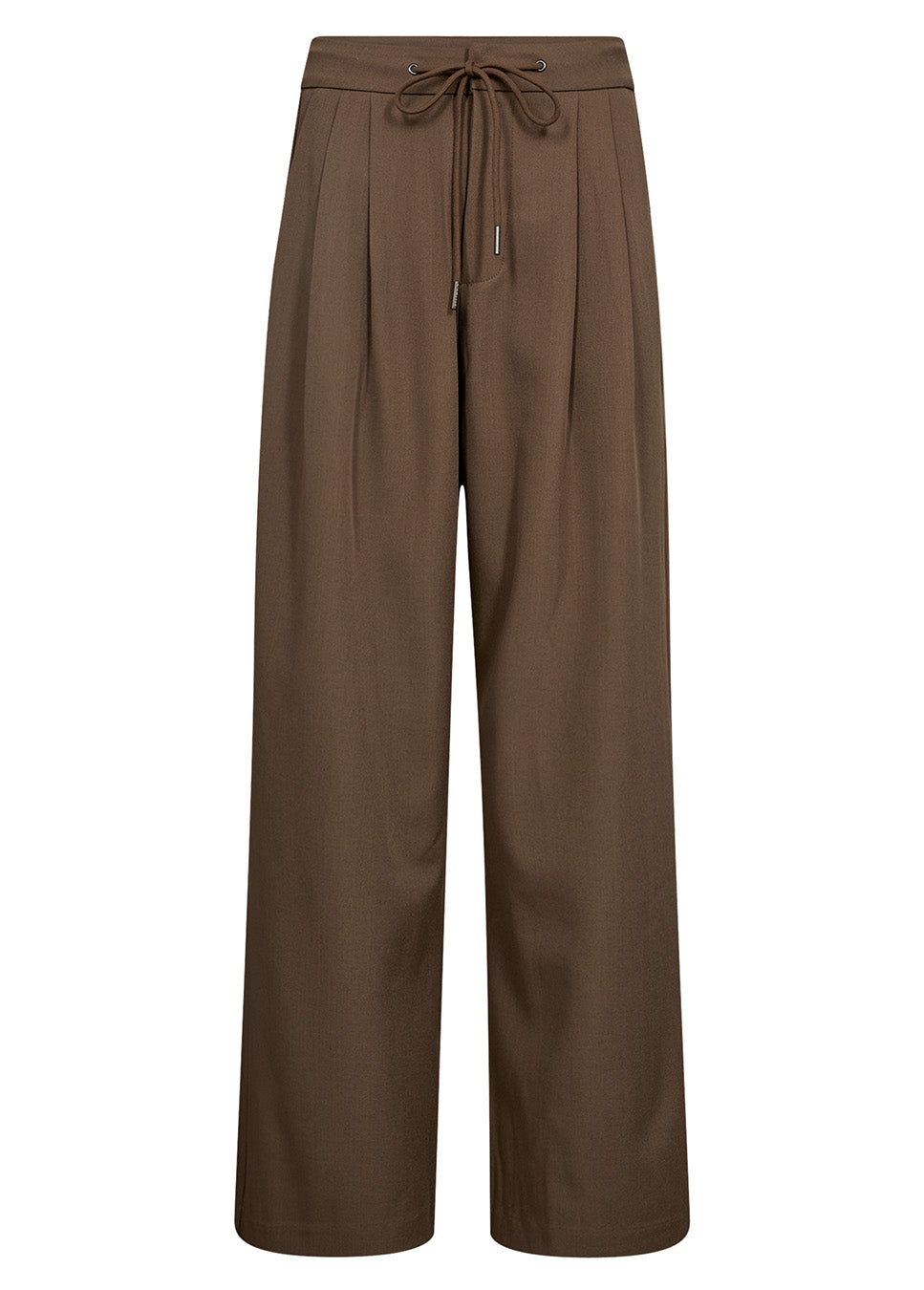 Haute L’Amitié Michelle Tailor Tie Tall Pant bruin voorkant