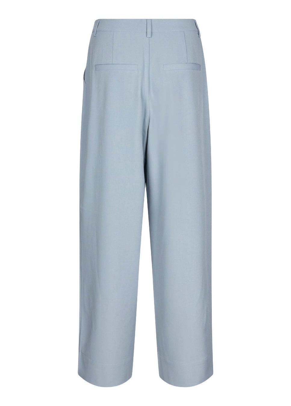 Lichtblauwe dames bandplooibroek Branwen mbyM achterkant