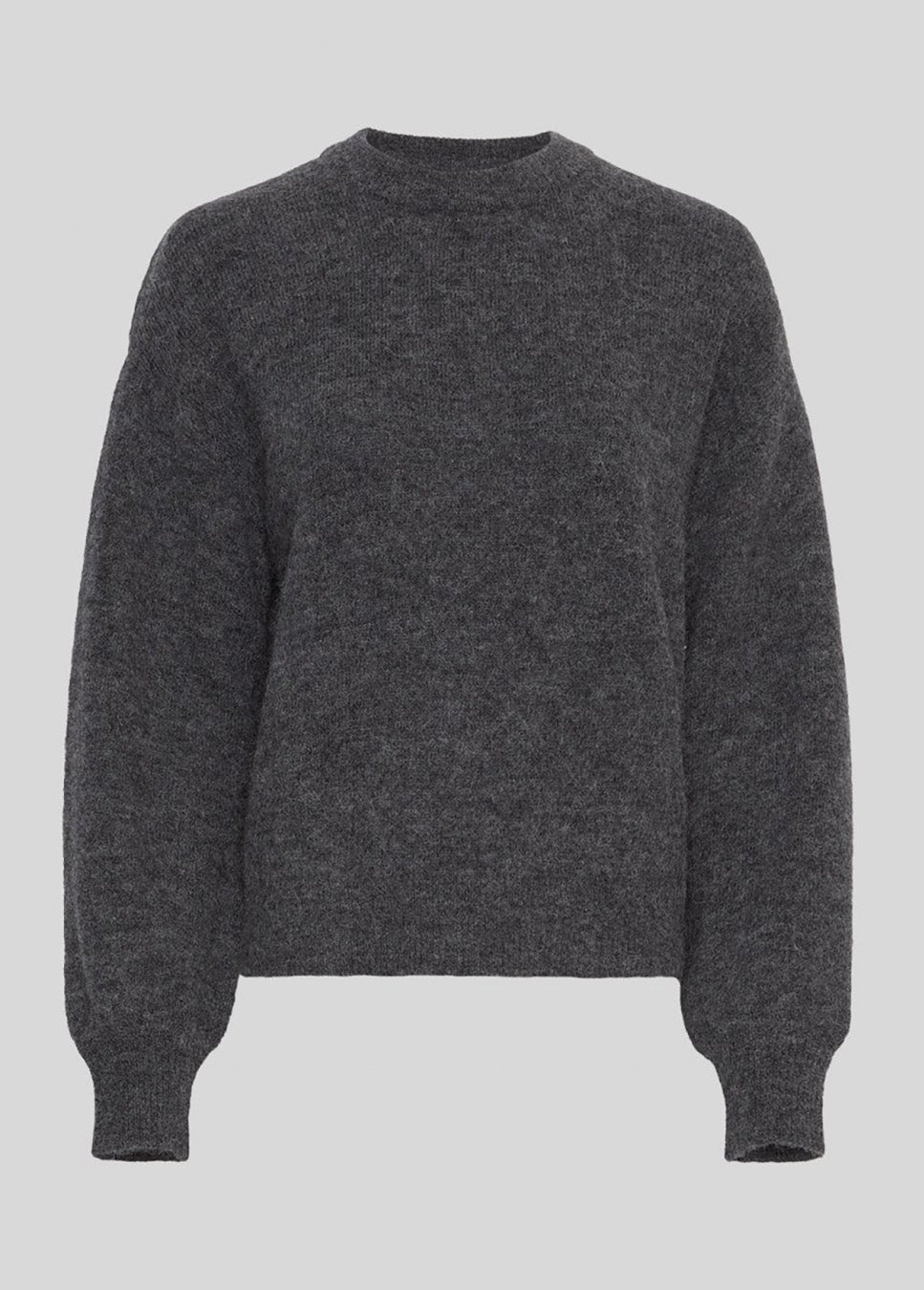 MSCH Copenhagen MSCHAnnamaja Alegria trui gebreid grijs voorkant