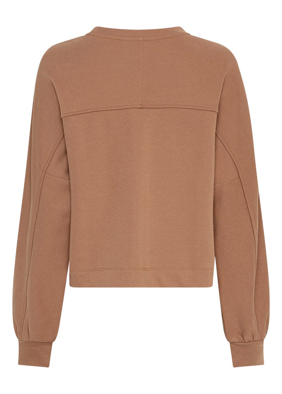 MSCH Copenhagen MSCHBriena Slit Sweatshirt beige achterkant