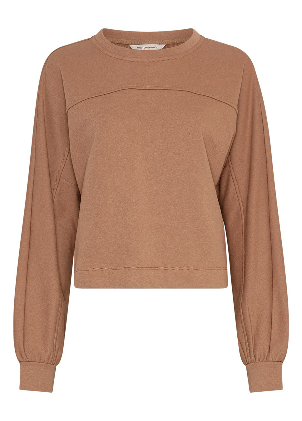 MSCH Copenhagen MSCHBriena Slit Sweatshirt beige voorkant