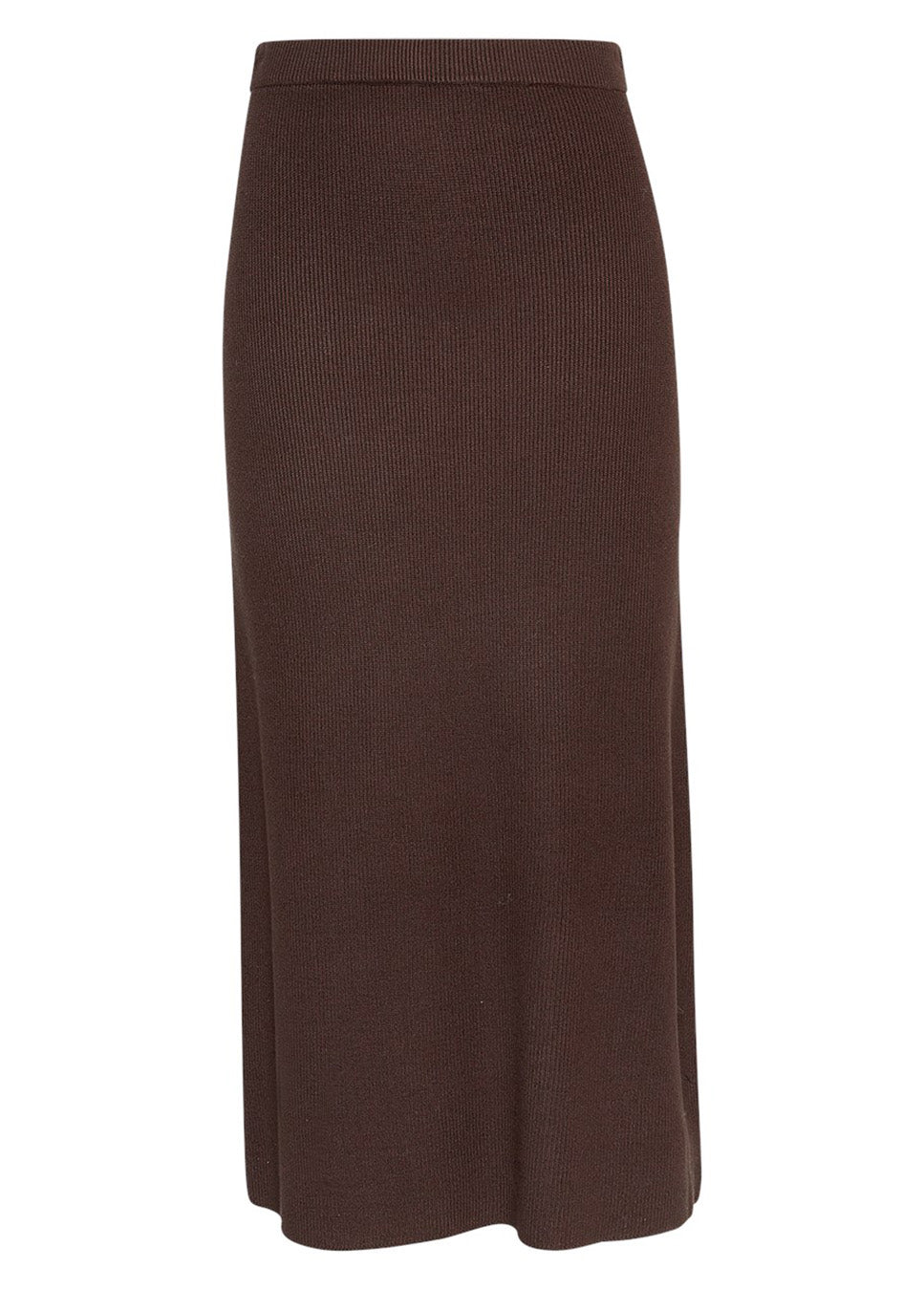 MSCH Copenhagen MSCHElfrida rok midi rib bruin voorkant