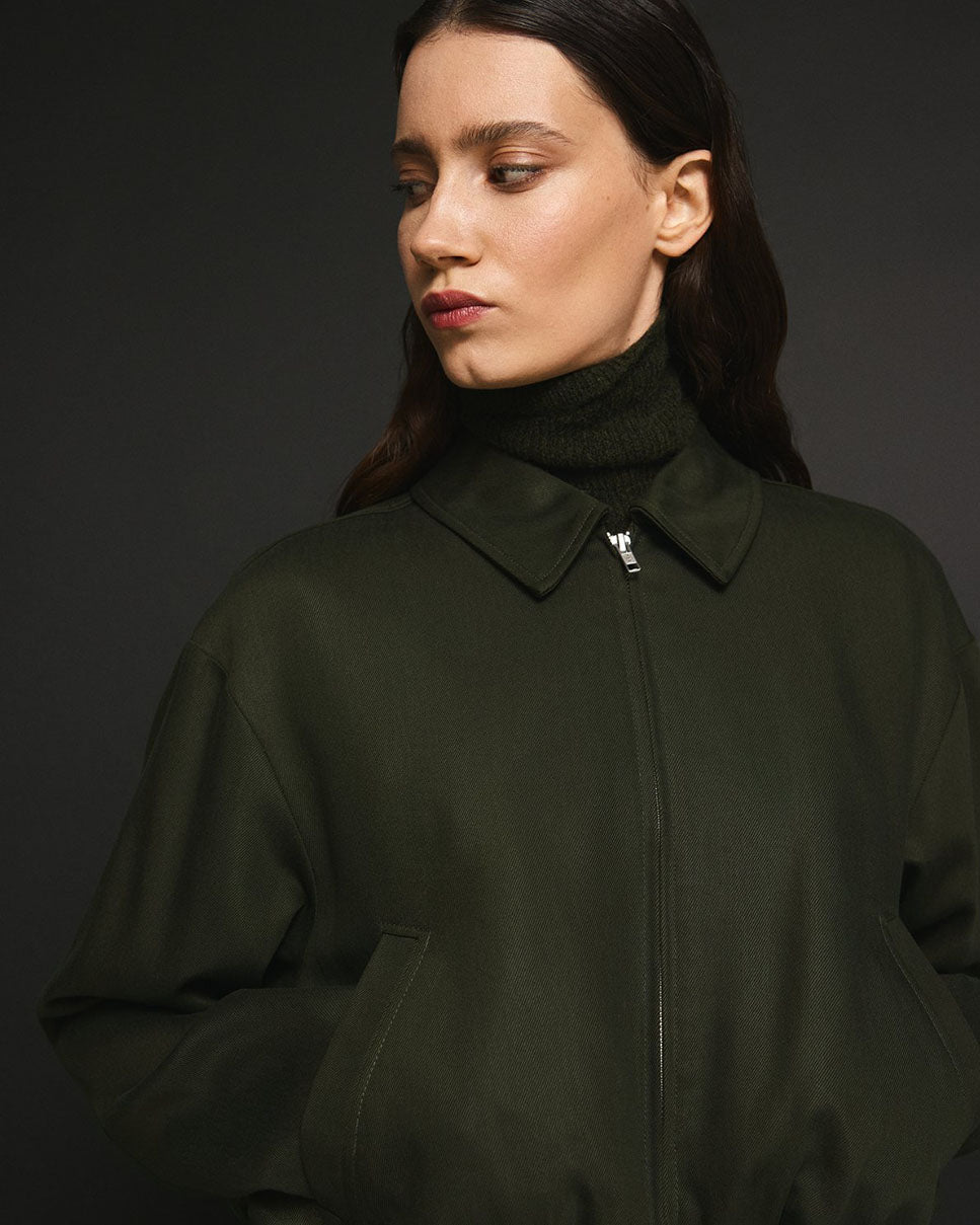 MSCH Copenhagen MSCHEsterika Jacket groen voorkant model detail