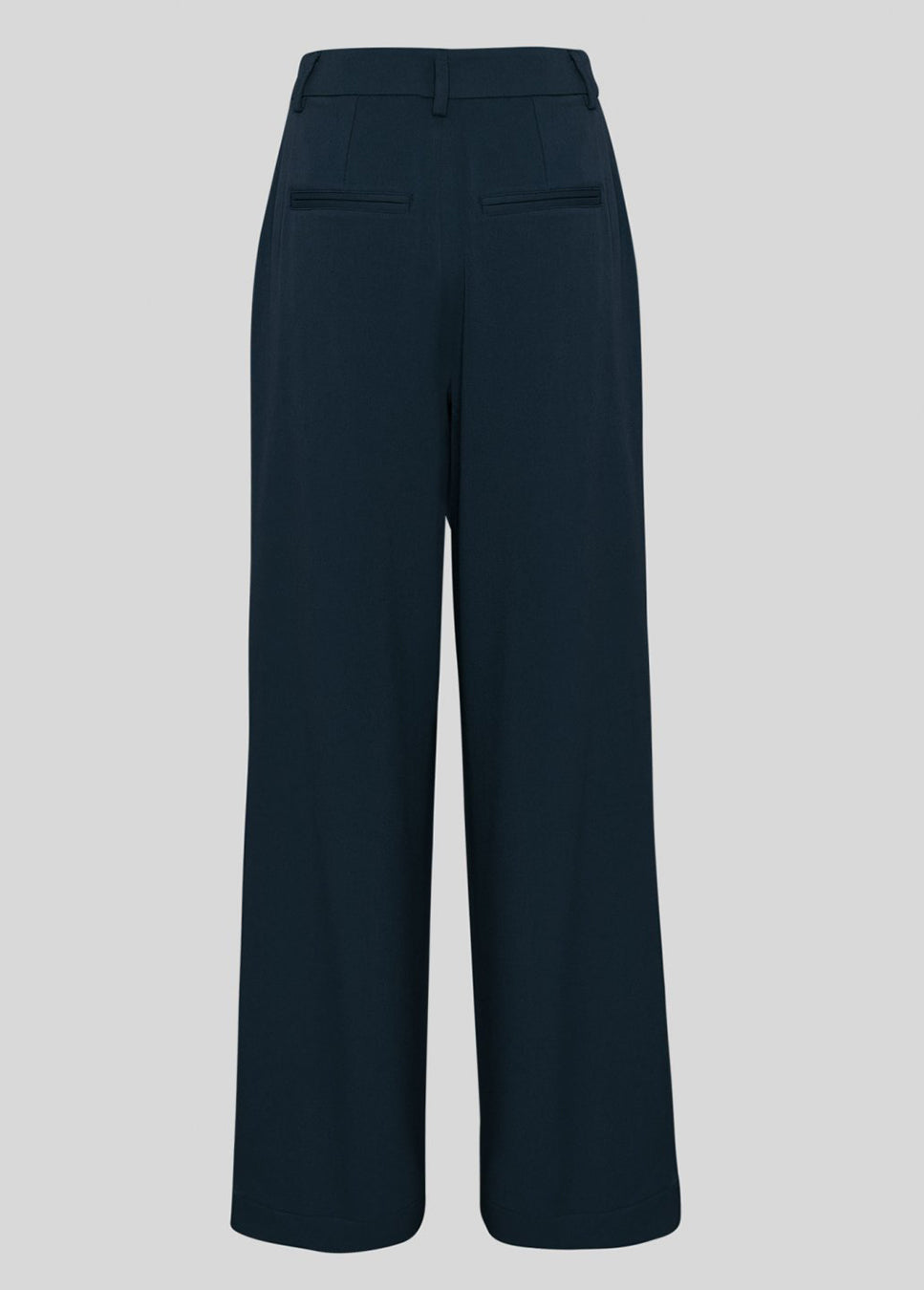 MSCH Copenhagen MSCHHenrika HW Pants bandplooi donker blauw achterkant