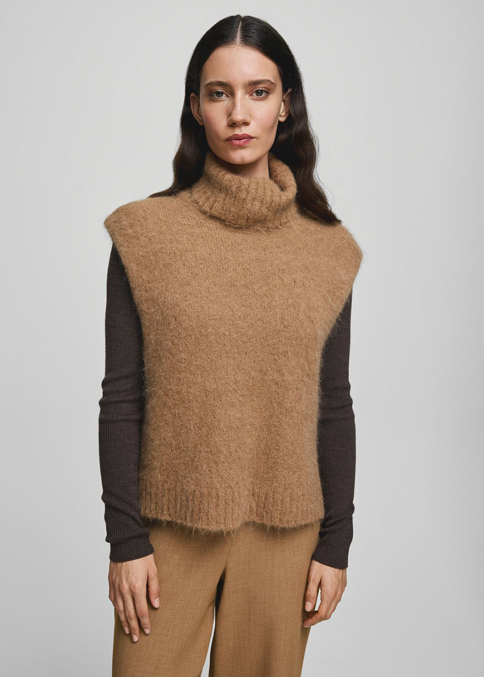 MSCH Copenhagen MSCHThira Salmia R spencer wolmix bruin op model voorkant