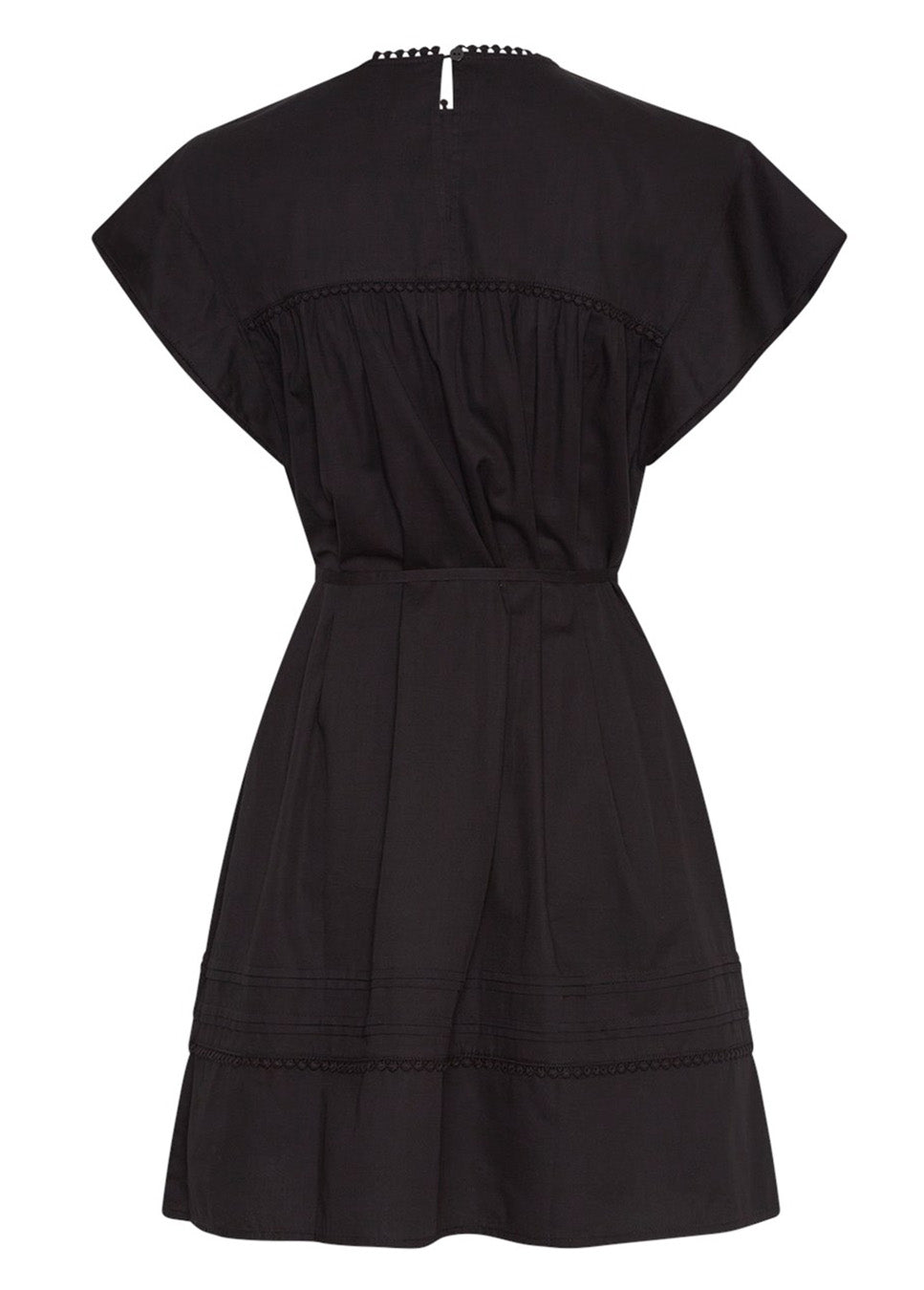 MSCH Copenhagen MSCHEthelyn SS Jurk midi zwart achterkant