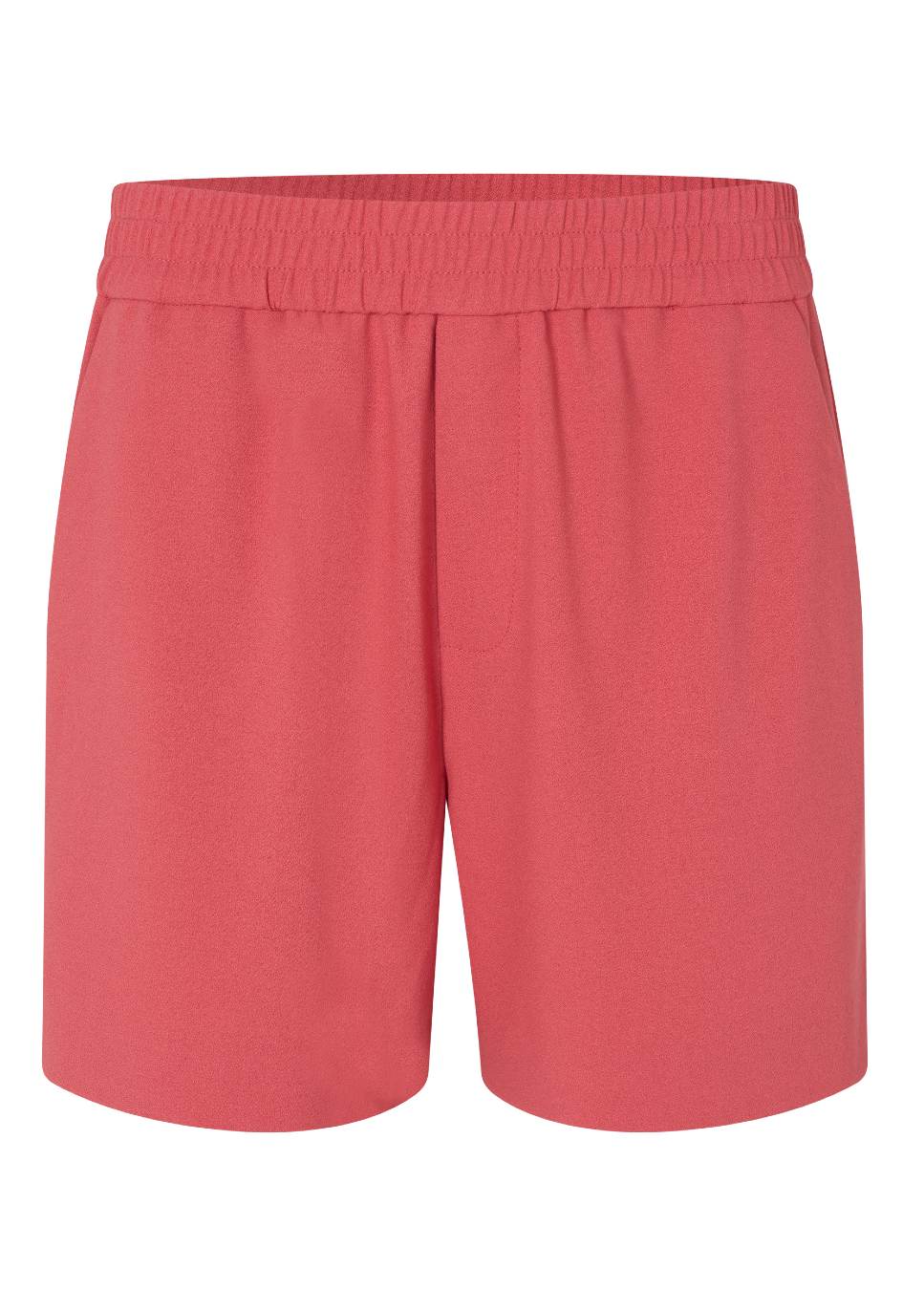 Product foto van de voorkant van de rode mbyM phillipa Short-M met elastische tailleband