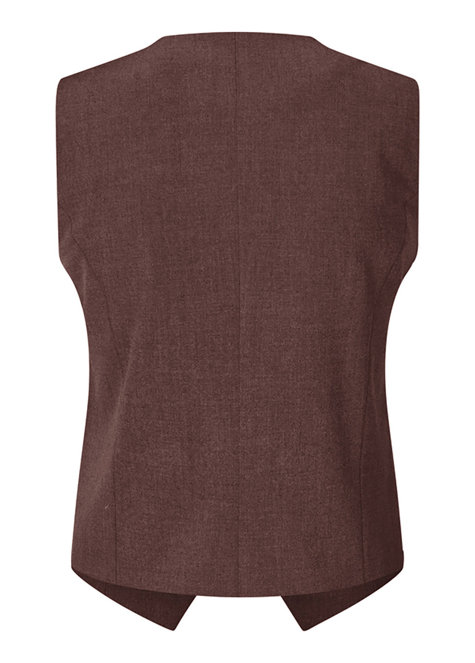 mbyM Aleia-M gilet donkerbruin achterkant