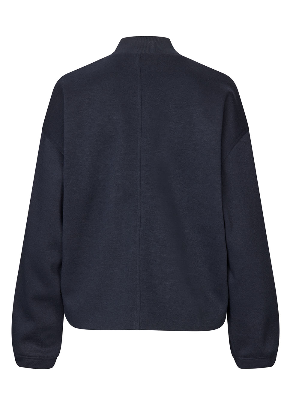 mbyM Bamina-M bomber jasje knopen donker blauw achterkant