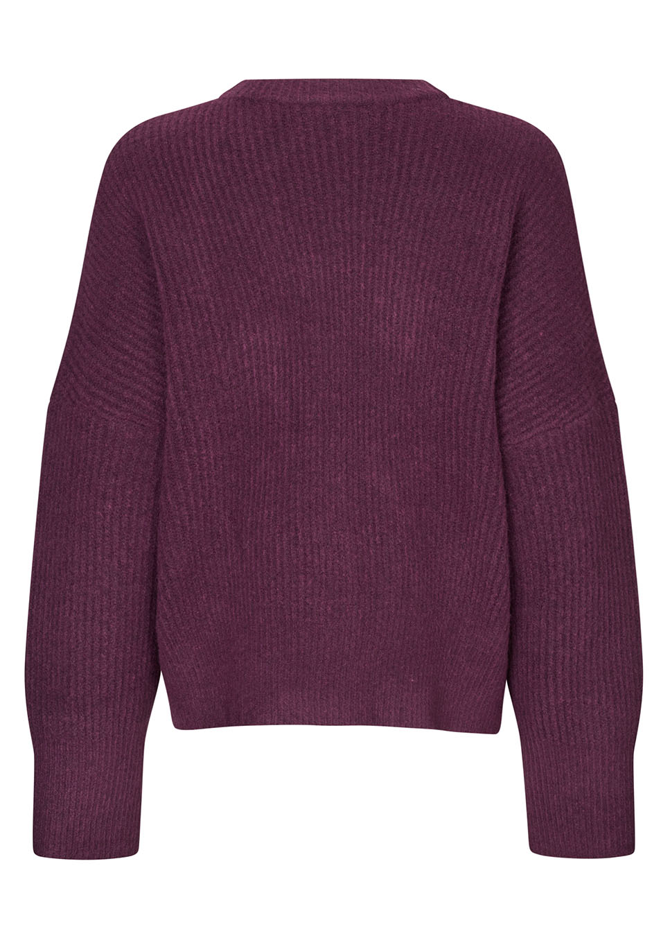 mbyM Gillian-M Shyla trui gebreid bordeaux rood achterkant