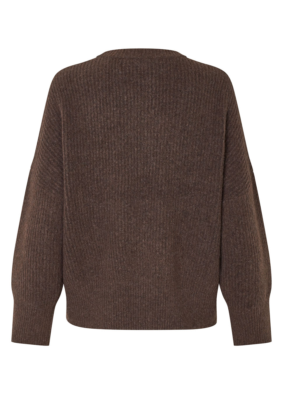 mbyM Gillian-M Shyla trui gebreid bruin achterkant