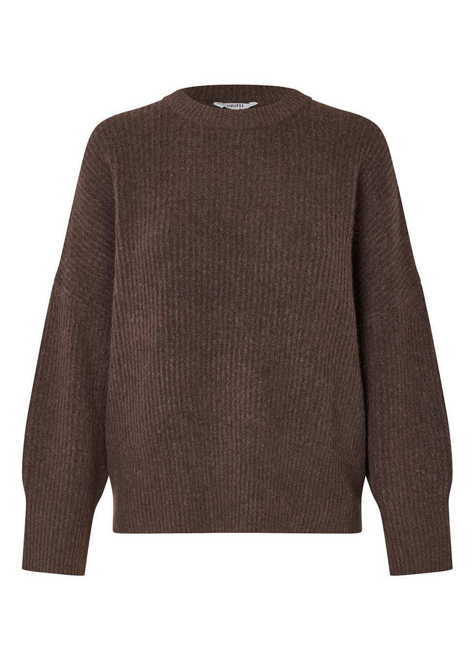 mbyM Gillian-M Shyla trui gebreid bruin voorkant