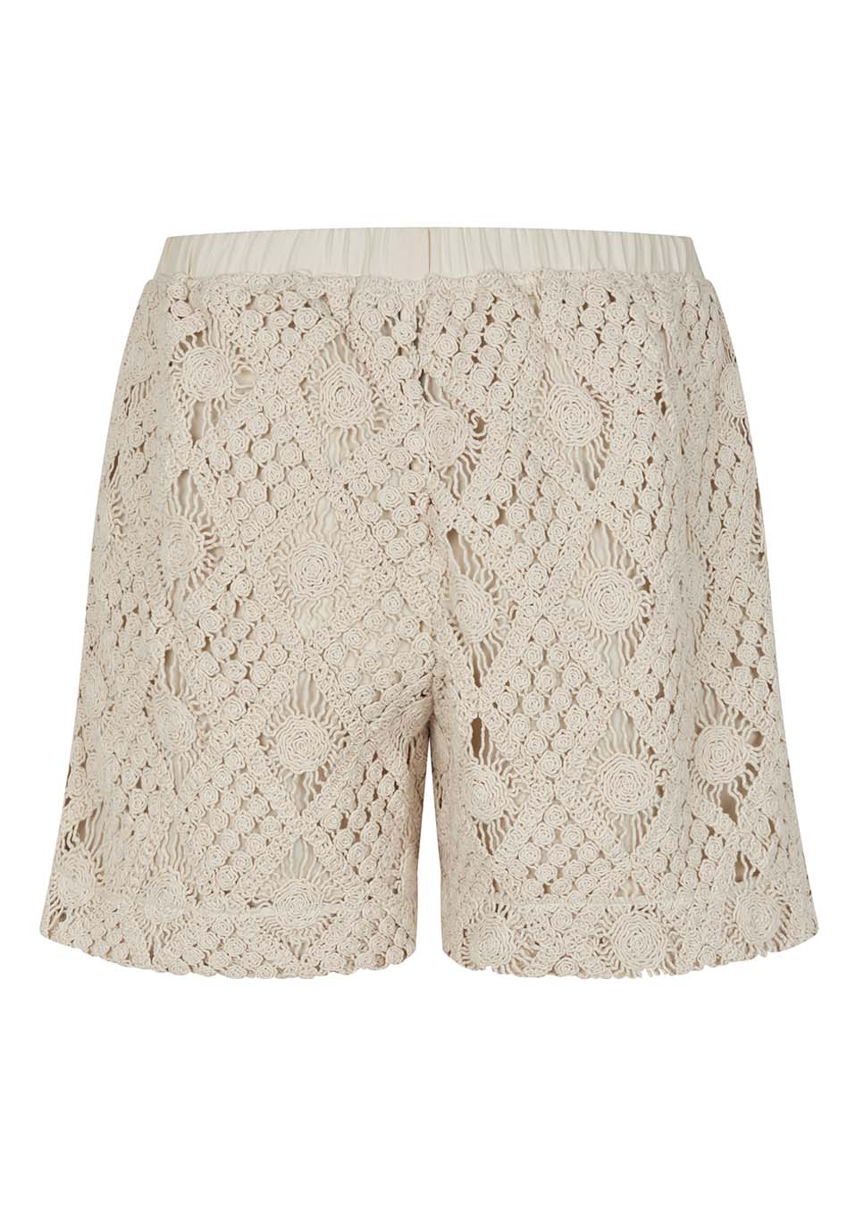 mbyM Islana-M gehaakte short beige