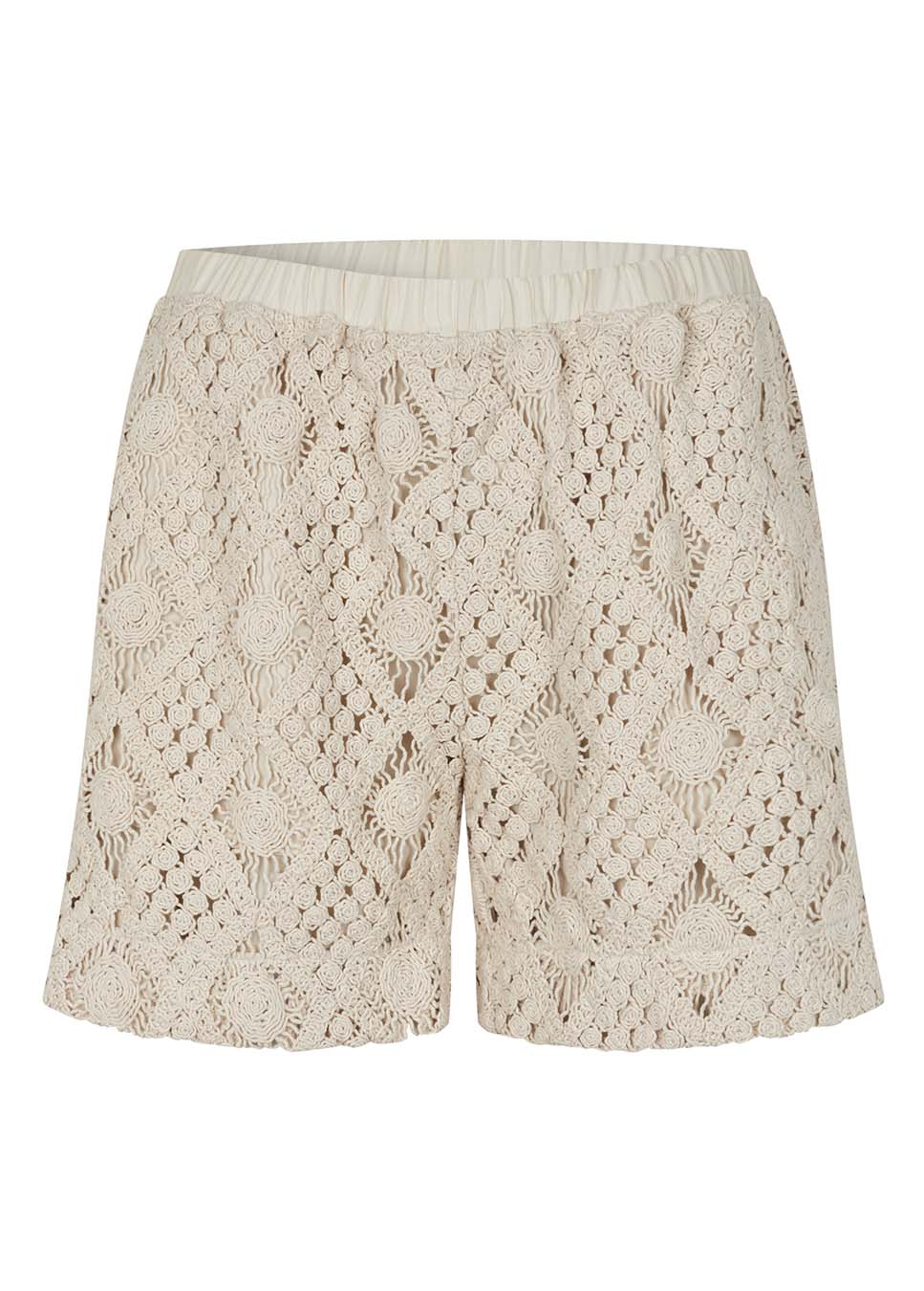 mbyM Islana-M gehaakte short beige