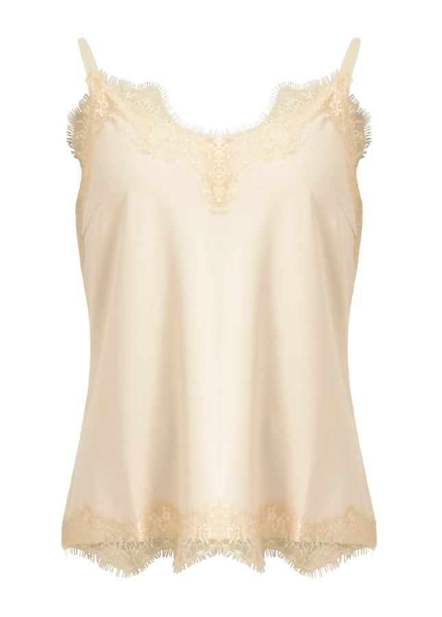 CC Heart Lace top met kant Nude