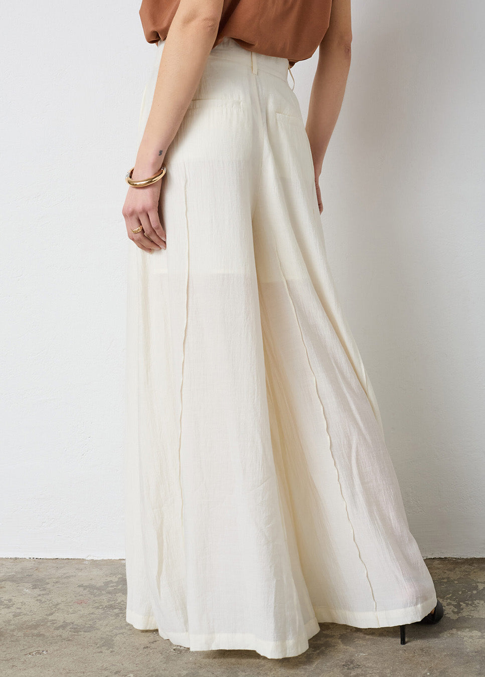 Co Couture AuraCC Skirt LL Pant Off white achterkant model