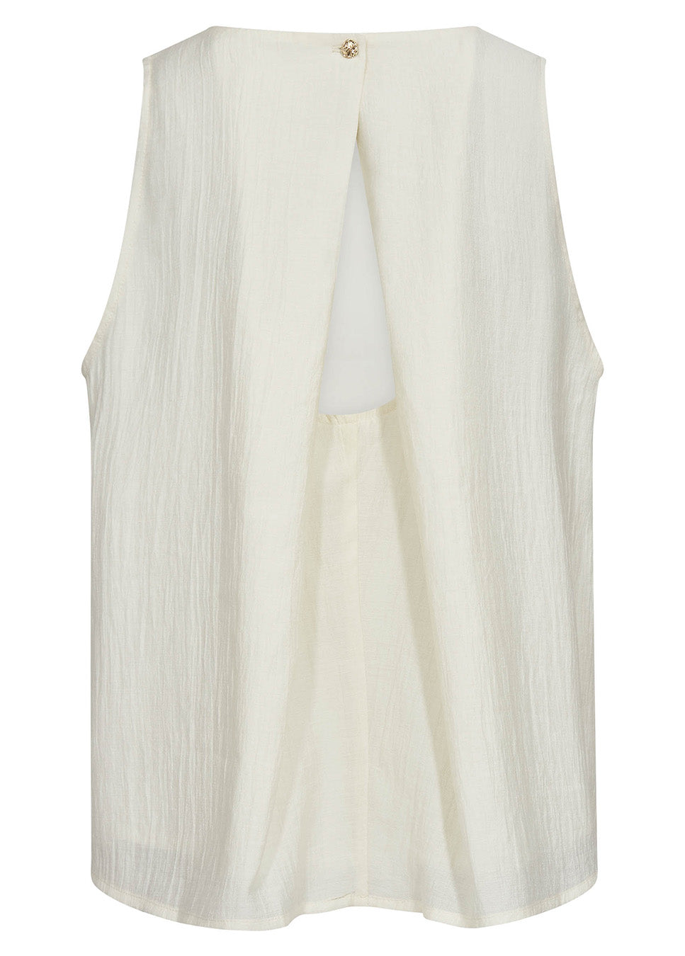 Co Couture AuraCC Top mouwloos off white achterkant