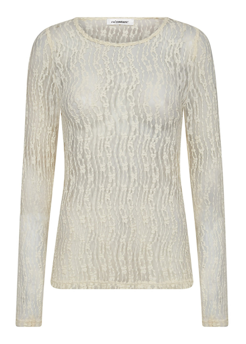 Co Couture BarbCC O-Neck Blouse wit voorkant