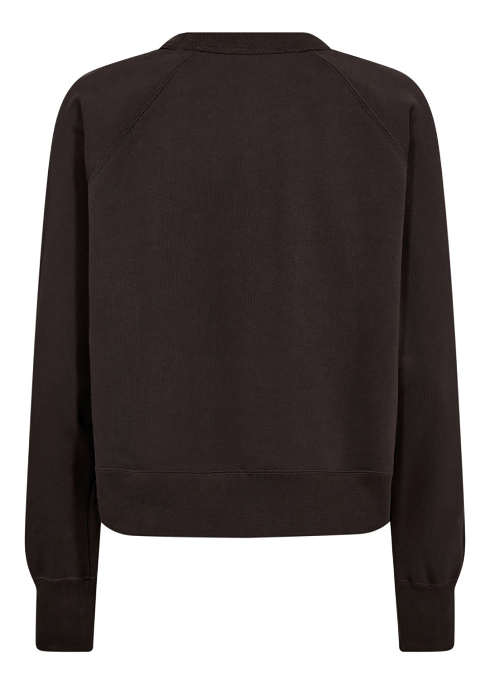 Co Couture ErisCC Emb Sweater donker bruin achterkant