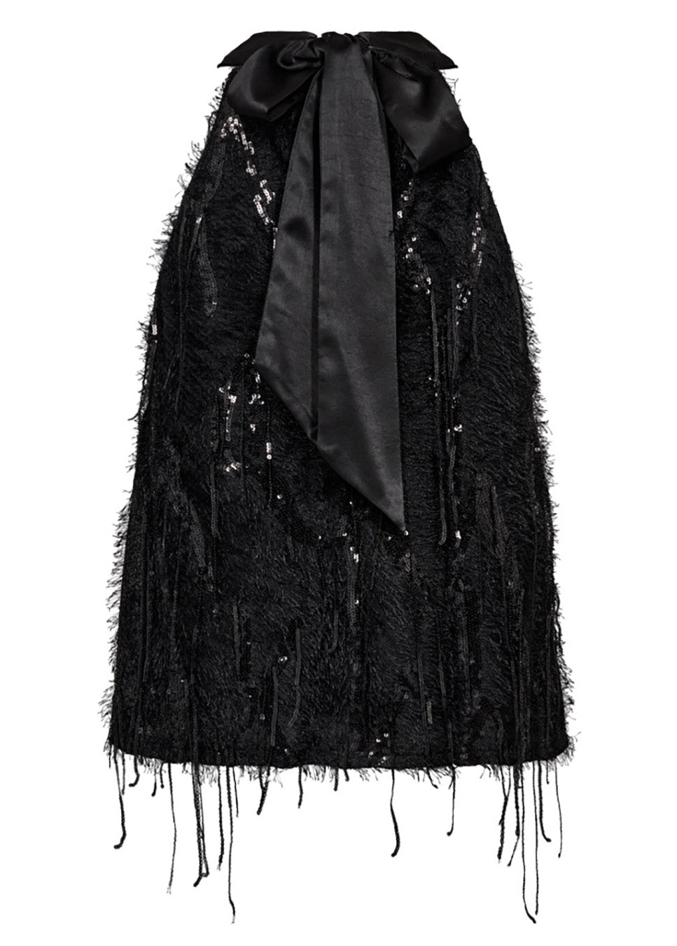 Co Couture SillaCC Sequin Halter Top zwart achterkant