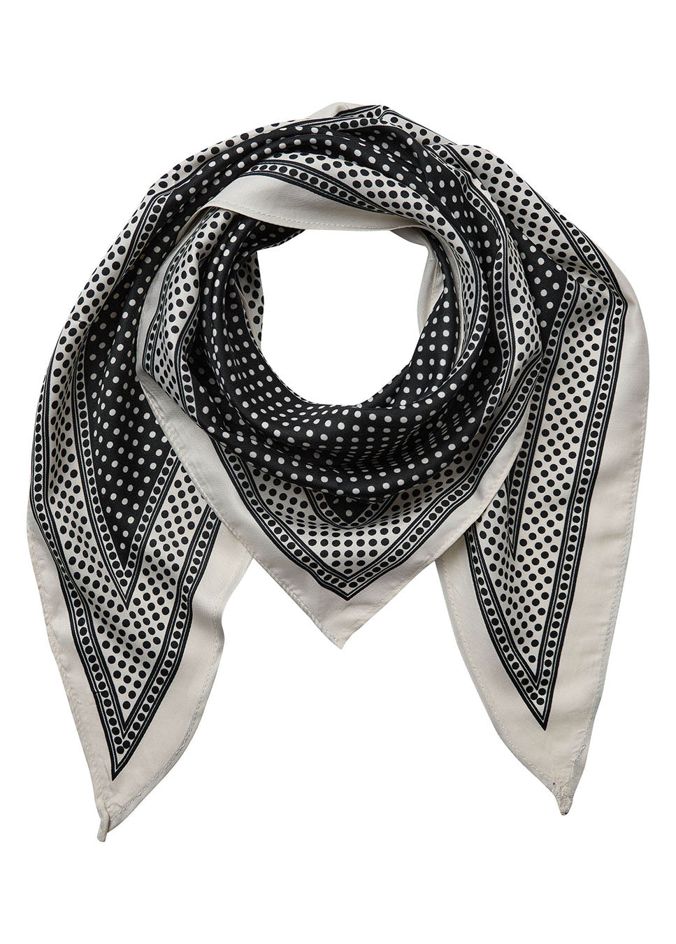 Co Couture SisuCc Scarf Skirt polkadots zwart voorkant