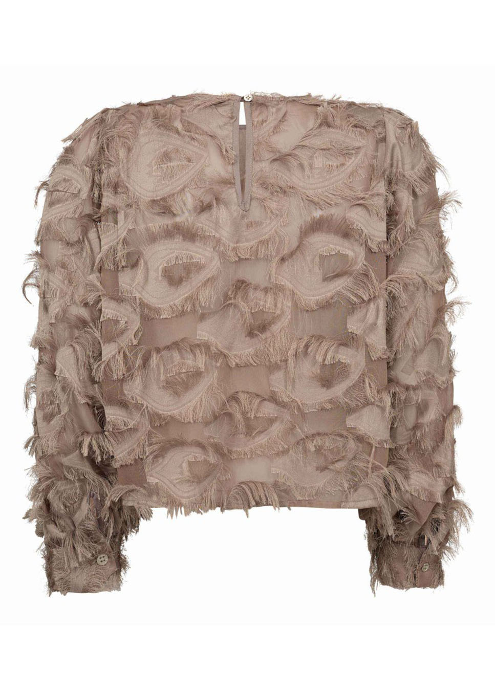 Co Couture SyraCC Structure Blouse bruin achteerkant