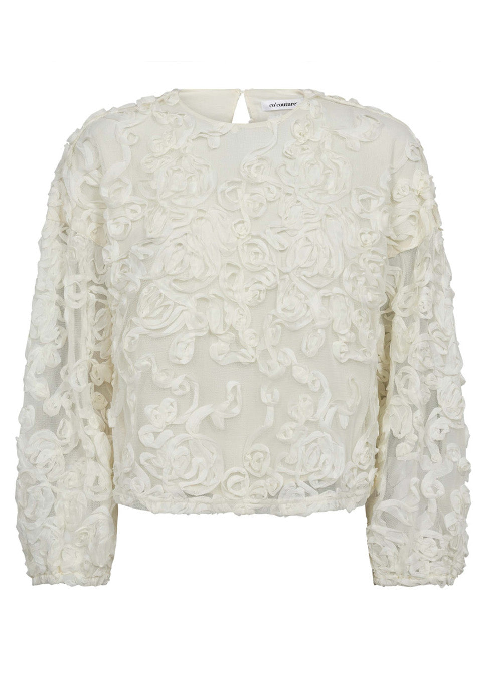 Co Couture TessyCC Flower Blouse Off white voorkant