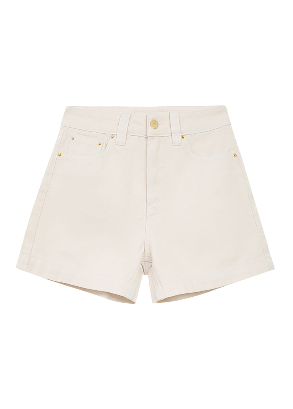 Grace & Mila Rice short denim kort wit voorkant