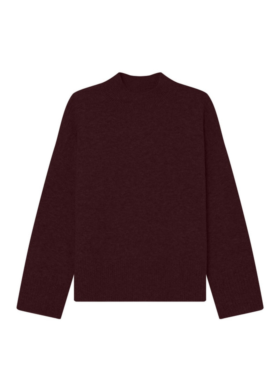 Product foto voorkant bordeaux rode grace en mila salty trui 