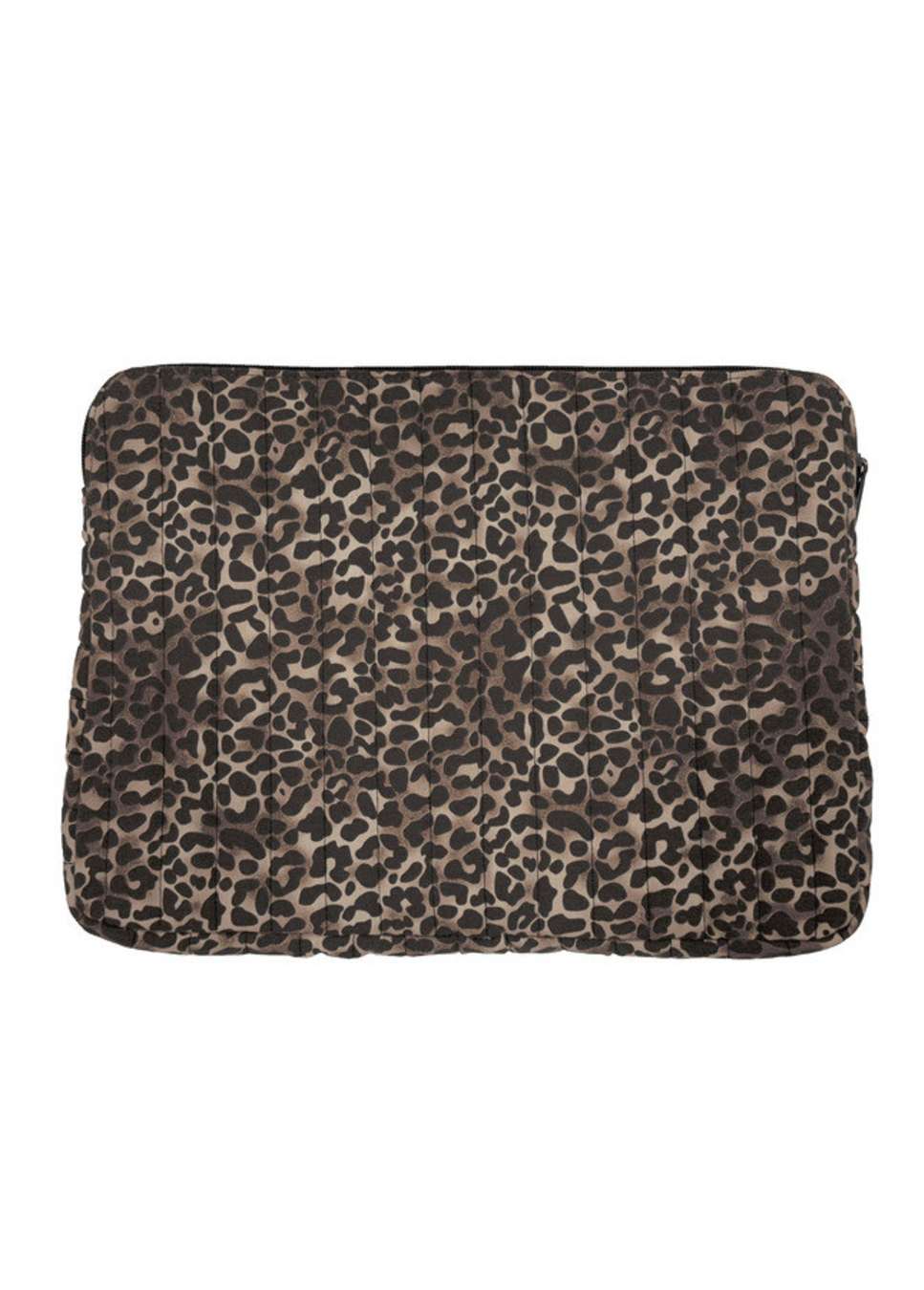 Grace en Mila sherry laptop tas met leopard print achterkant product foto