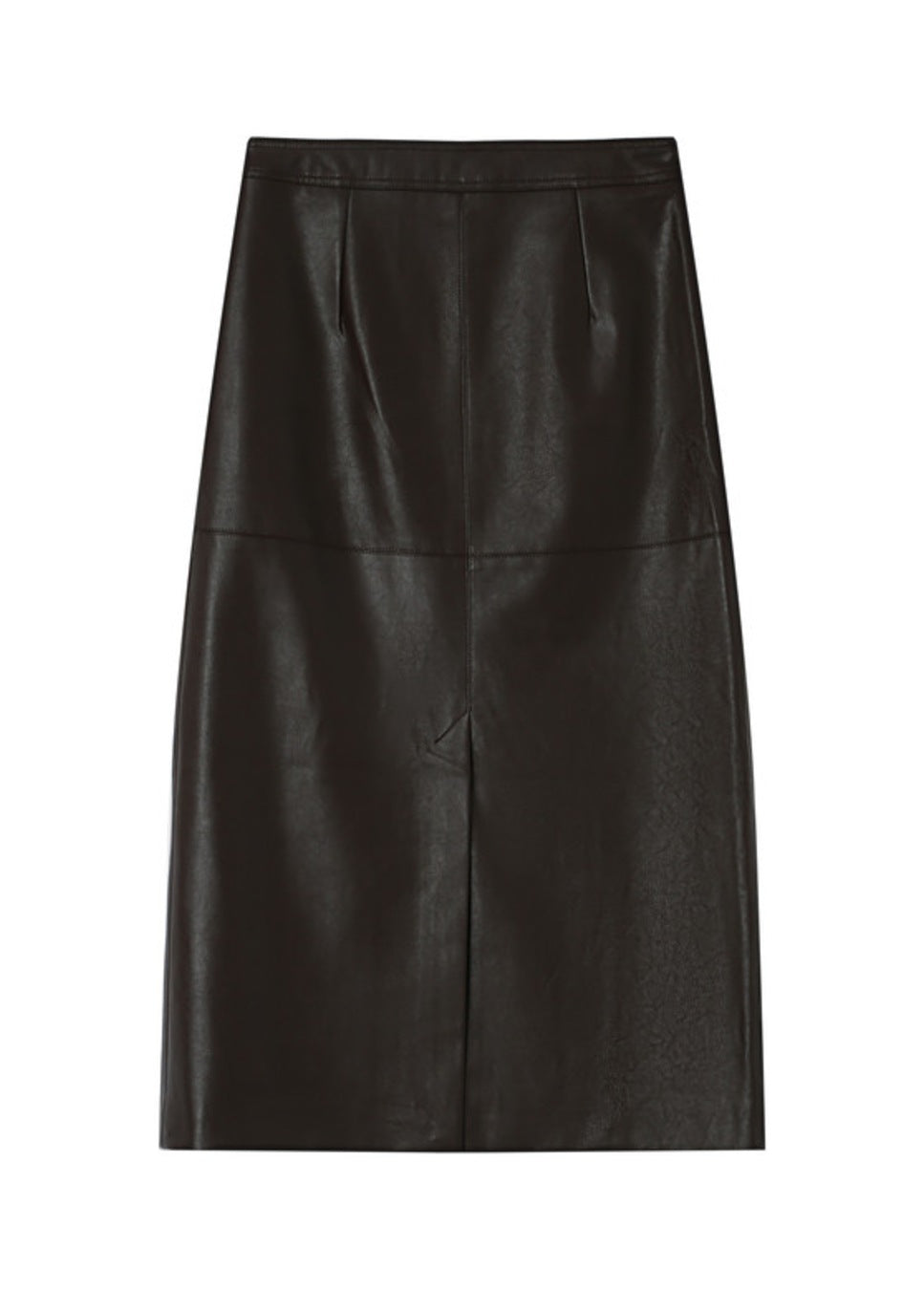 Product foto achterkant grace en mila sirene rok vegan leather bruin van kleur